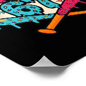 Poster Mason 67 Drôle de crème glacée qui coule Graphique (Coin)