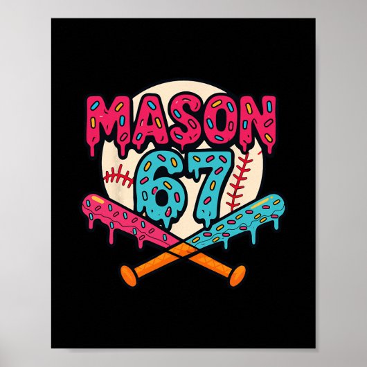Poster Mason 67 Drôle de glace qui coule Mème Graphique (Devant)