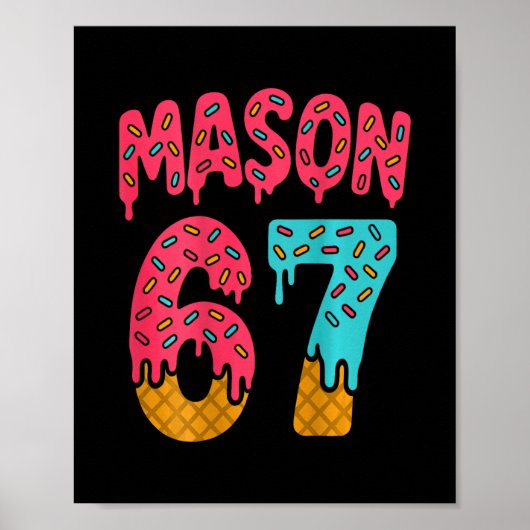 Poster Mason 67 Glace Mem Funny Six Seven (sur Ck) 1  (Devant)