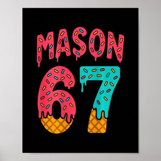 Poster Mason 67 Glace Mignon Mème Six Sept (sur Ck) (Devant)