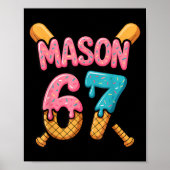Poster Mason 67 Ice Cream Drip Baseball  (Devant)