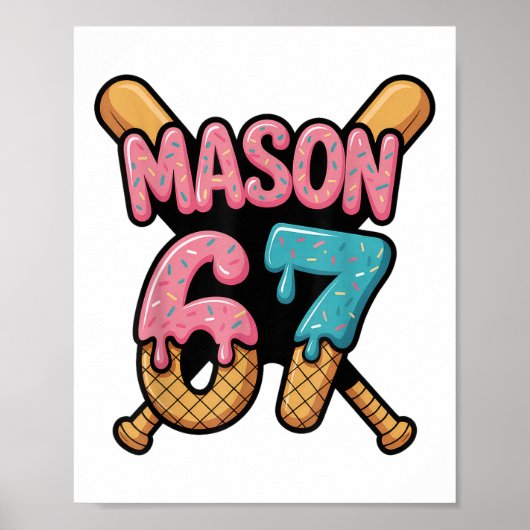 Poster Mason 67 Ice Cream Drip Sell  (Devant)