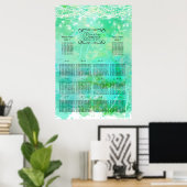 Poster Mason bleu Jar sous les étoiles SeatingChart (Bureau à domicile)