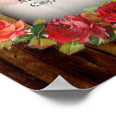 Poster Mason Jar Flower Fête des mariées de couronne (Coin)