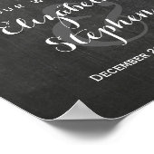 Poster Mason Jar String Lights Mariage Accueil Réception (Coin)