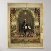 Poster Masonic George Washington (Devant)