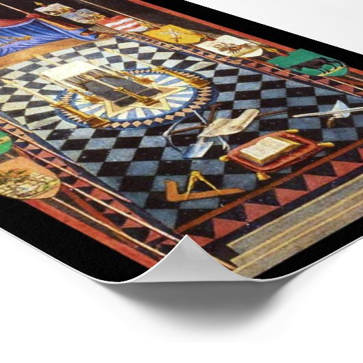 Poster Masonic Royal Arch Tracing Board - Moyen (Coin)