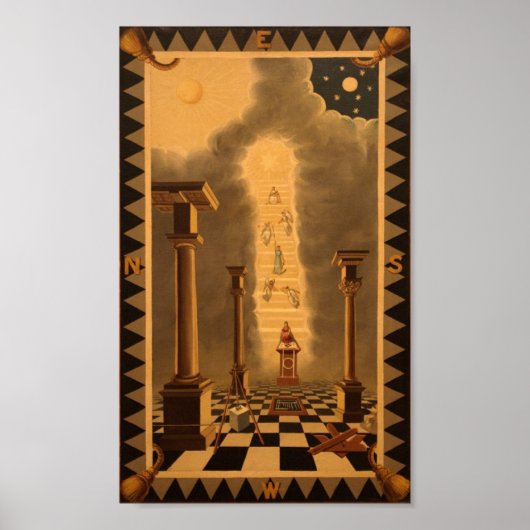 Poster Masonic Tracing Board - Entered Apprentice 2 (Devant)