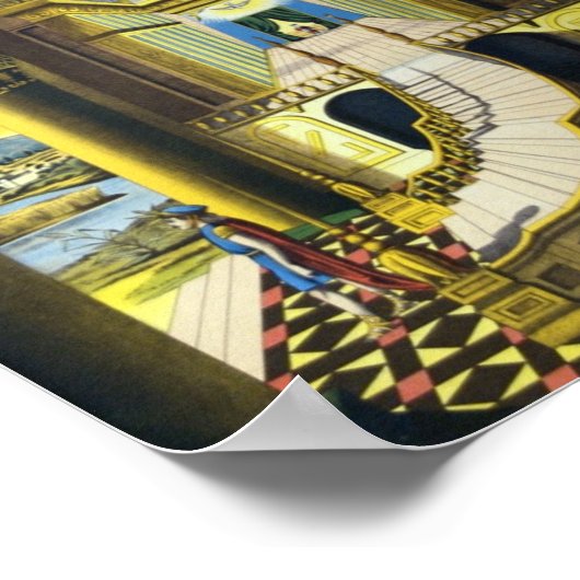 Poster Masonic Tracing Board - Fellow Craft (Coin)