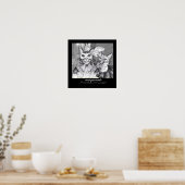 Poster Masquarade Chat, Art Imprimer Par Erin Cooper (Cuisine)