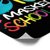 Poster Masqué 100 Jours De Cadeau Étudiant Enseignant (Coin)