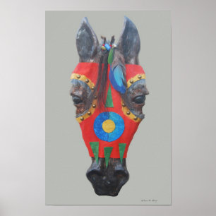 Poster Masque 3 de cheval