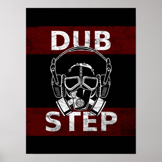 Poster Masque à gaz et écouteurs (Devant)