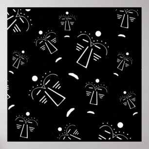 Poster Masque abstrait aborigène authentique