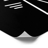 Poster Masque abstrait autochtone authentique (Coin)