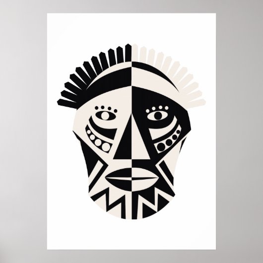 Poster Masque africain (Devant)