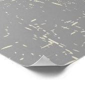 Poster Masque africain noir gris imprimé personnalisé pos (Coin)