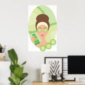Poster Masque au concombre (Bureau à domicile)