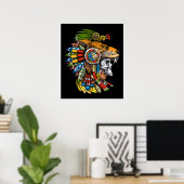 Poster Masque Aztec Jaguar (Bureau à domicile)