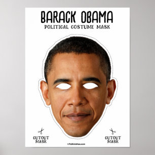 Poster Masque costume Barack Obama