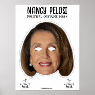 Poster Masque costume Nancy Pelosi