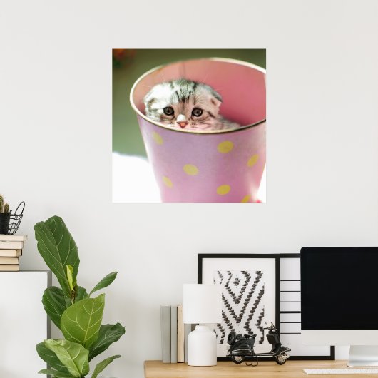 Poster Masque de chaton (Bureau à domicile)