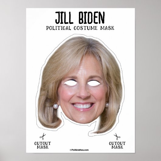 Poster Masque de costume de Jill Biden (Devant)