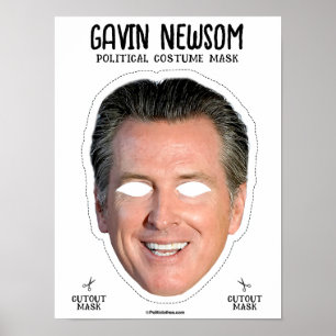 Poster Masque de costume Gavin Newsom