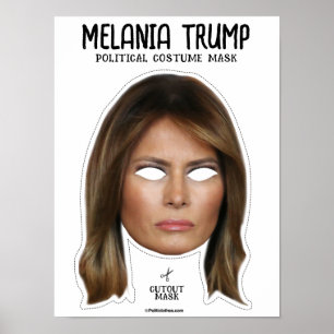 Poster Masque de costume Melania Trump