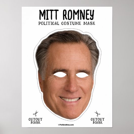 Poster Masque de costume Mitt Romney (Devant)