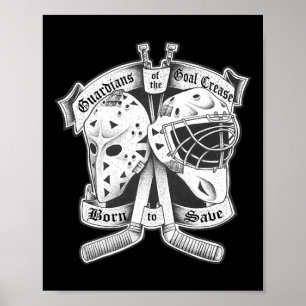 Poster Masque de gardien de but de hockey de goaltender v