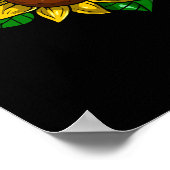 Poster Masque de gaz de fleurs (Coin)