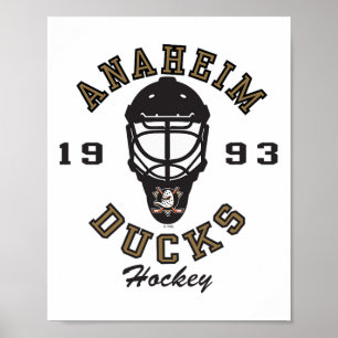 Poster Masque de hockey des Ducks d'Anaheim Orange Offici