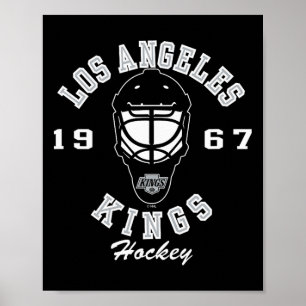 Poster Masque de hockey Los Angeles Kings Noir Officielle