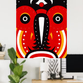 Poster Masque de la tribu Teke (Bureau à domicile)