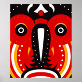 Poster Masque de la tribu Teke (Devant)