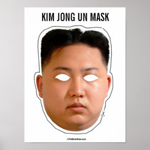 Poster Masque de l'ONU de Kim Jong