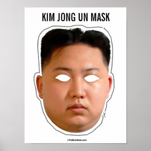 Poster Masque de l'ONU de Kim Jong
