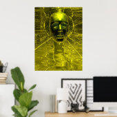 Poster Masque de Nefertiti (Bureau à domicile)