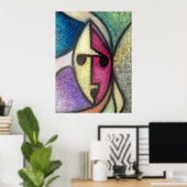 Poster Masque de texture (Bureau à domicile)