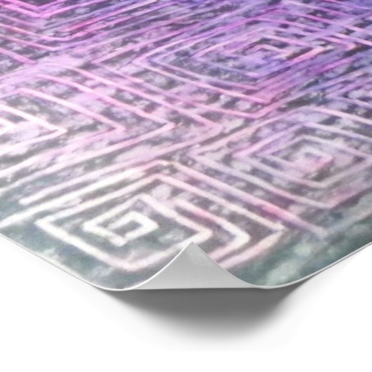 Poster Masque de texture (Coin)