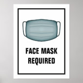 Poster Masque de visage requis (Devant)