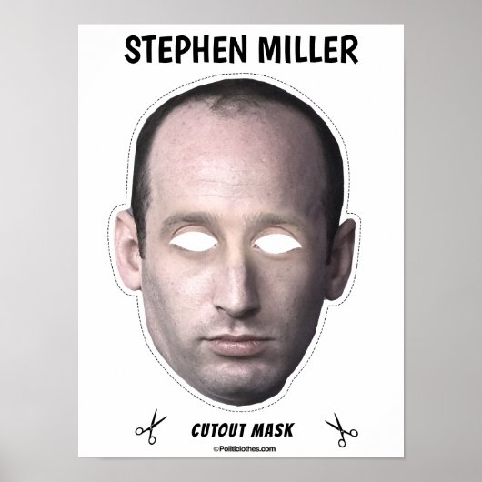 Poster Masque d'Halloween STEPHEN MILLER (Devant)