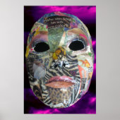 Poster Masque d'impression de l'âme de couleur (Devant)