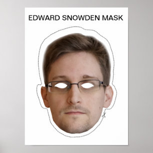 Poster Masque Edward Snowden