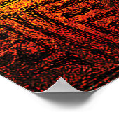Poster Masque Esprit Primal Abstrait – Tribal expressionn (Coin)