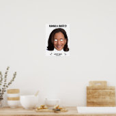 Poster Masque Halloween KAMALA HARRIS (Cuisine)