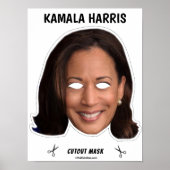 Poster Masque Halloween KAMALA HARRIS (Devant)