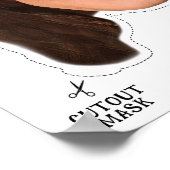 Poster Masque Halloween KAMALA HARRIS (Coin)