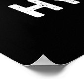 Poster Masque Hysteria Funny Masque Pun Dark BG (Coin)